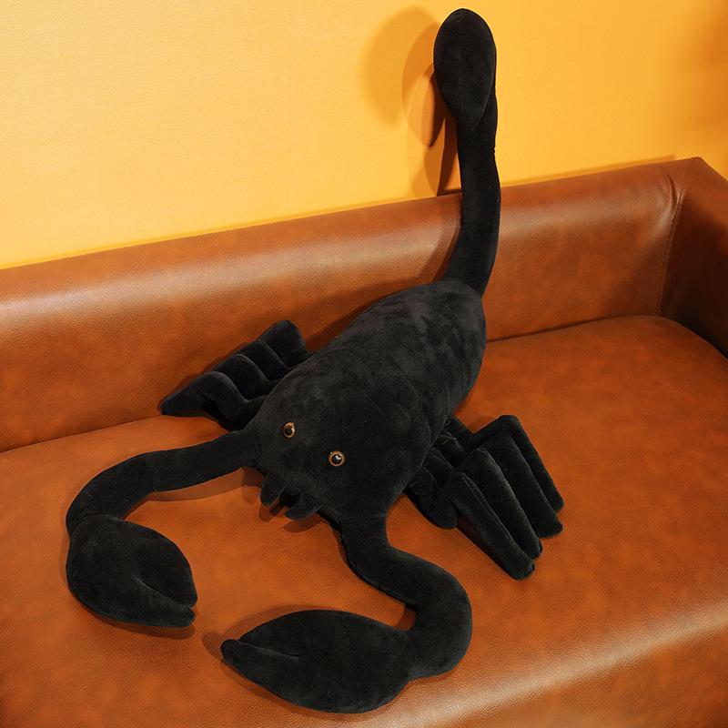 

Black Scorpion Prank Plush Toy - Insect Figure Pillow, Holiday Gift 45cm (0.15kg)