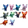 Flexible Joints Articulated Cats Fidgety Toy Desktop Pet Decorations 3D Printed Cats,Realistic Hairless Cats Statues