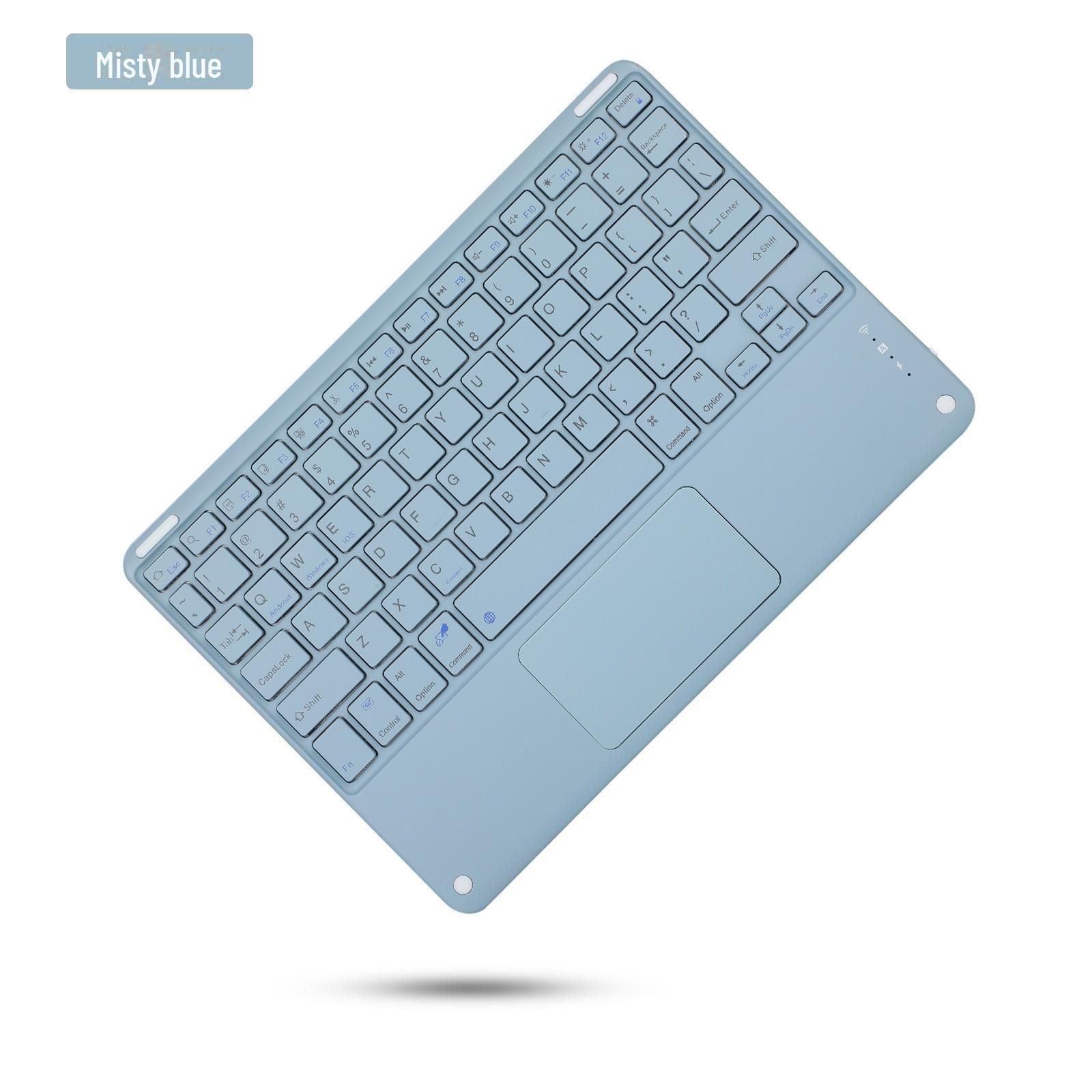 

Цветная Bluetooth-клавиатура в стиле ретро с диагональю 10,2 дюйма — совместима с системами Apple, Android и Microsoft English