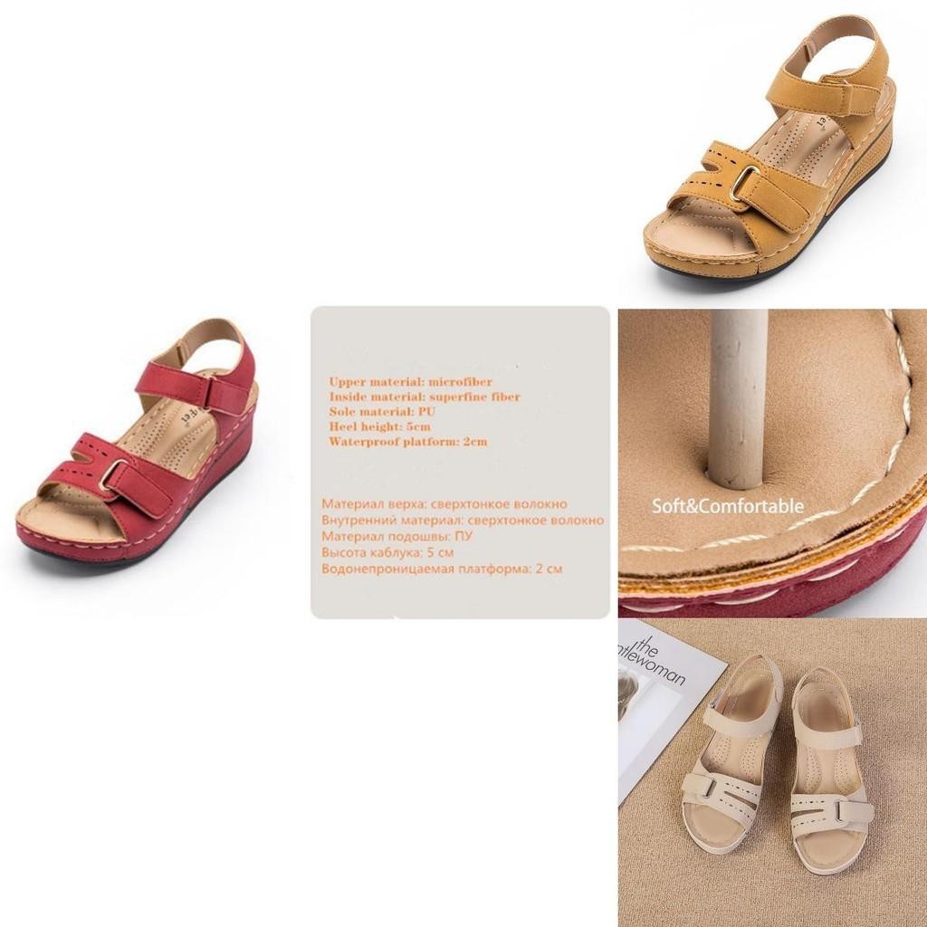 Stylish And Comfortable Women's Thick Bottom Wedge Sandals With Anti-slip Sole