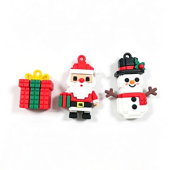Christmas Party Favors 24-Day 3D Mini Brick Ornament Advent Calendar 2026, 24 DIY Santa Claus Reindeer Snowman Figures Building Set Countdown