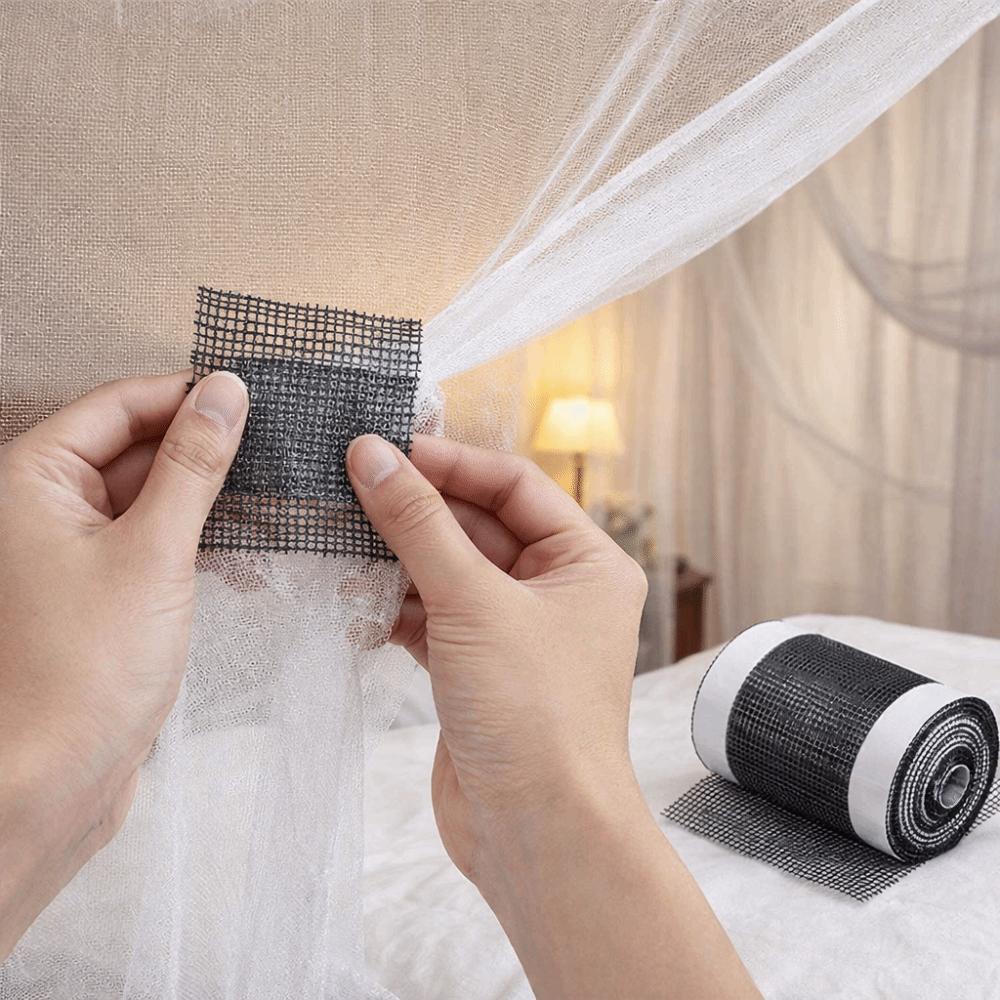 Self-Adhesive Window Screen Repair Tape Waterproof Anti-mosquito Mesh Self-Adhesive Tape  Bathroom