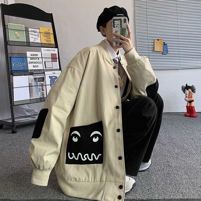 

Trendy Loose-Fit Plus Size Men s Jacket - Spring/Autumn, Unisex Style 3XL абрикосовий