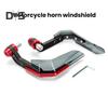 1 Pair Motorcycle Hand Guard with Windshield CNC Aluminum Universal 22MM Handlebar Hand Protector Motorbike Dirt Bike Scooter Modification Accessories