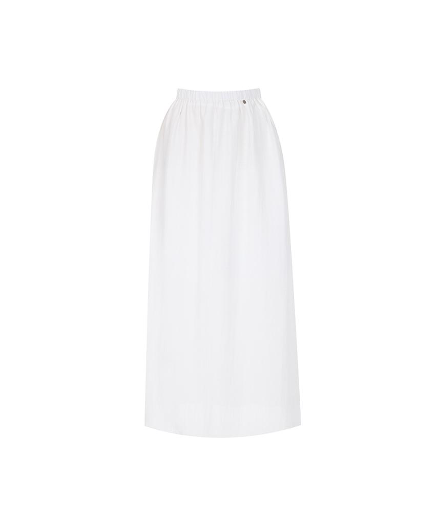 PAIGEFLYNN Tencel Sheer Banding Skirt_P6Bsk018C