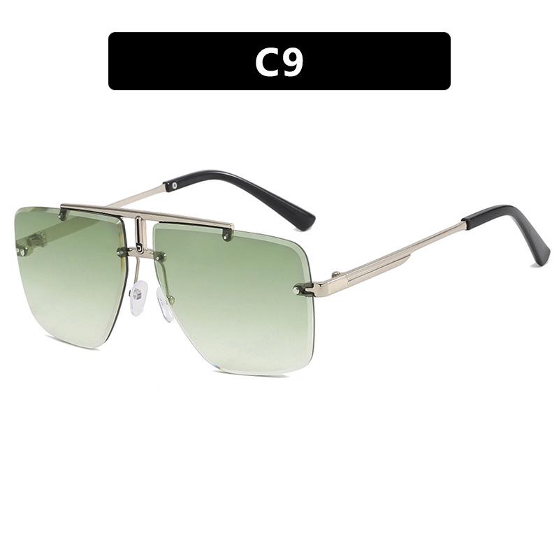 Polygon Rimless Men's Retro Sunglasses - 2024 Trendy Irregular Fashion