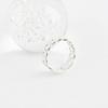 New Arrivals Open Run Chain Design Cutout Glossy Couple Bold Ring Silver Ring
