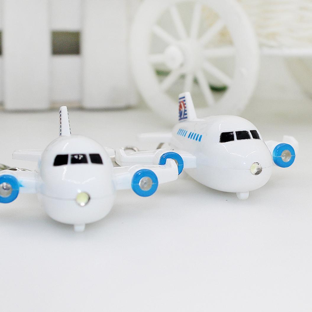 Прекрасный самолет светодиодный звуковой брелок автомобильный брелок для ключей сумка — фото 7