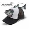 Funny 3D Fish Animal Trucker Hat Adjustable Fit One Size Novelty Fishing Hat Mesh Breathable Baseball Cap For Men Women
