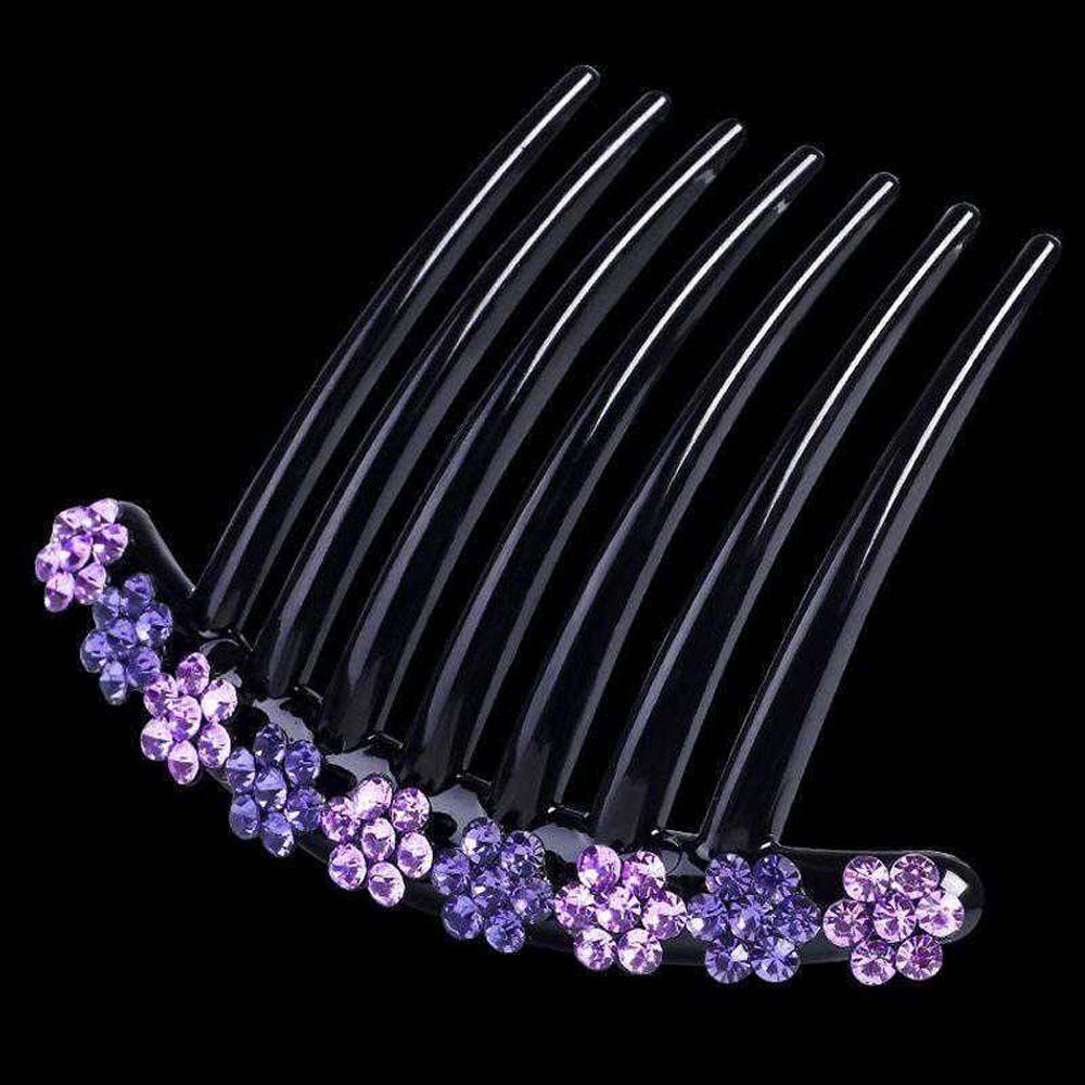 Ponytail Holder For Girls Korean Barrettes Crystal Hair Clips Women Hair Comb Mother Headwear