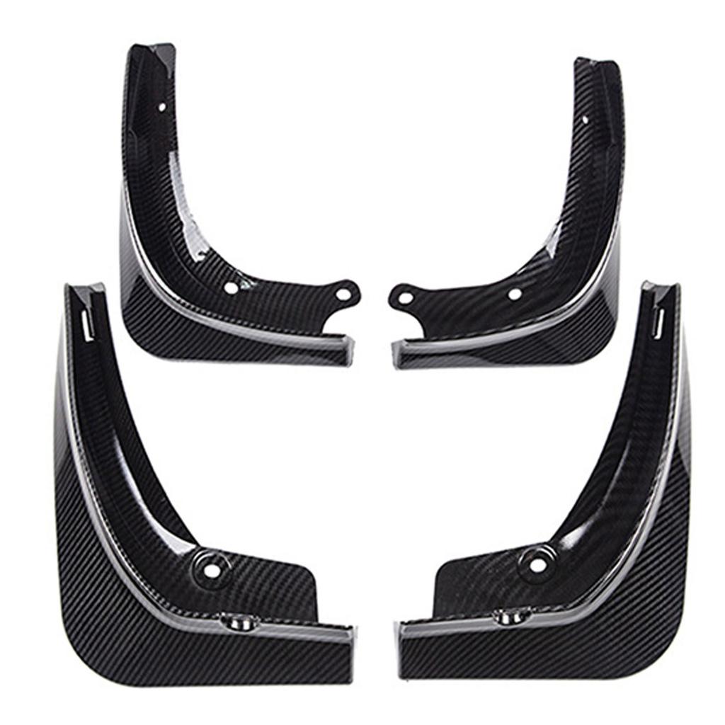 4pcs New Energy Car Mud Flaps For Tesla Model Y Matte Black / Carbon Fiber ABS  Mudguards Splash Guards Fender