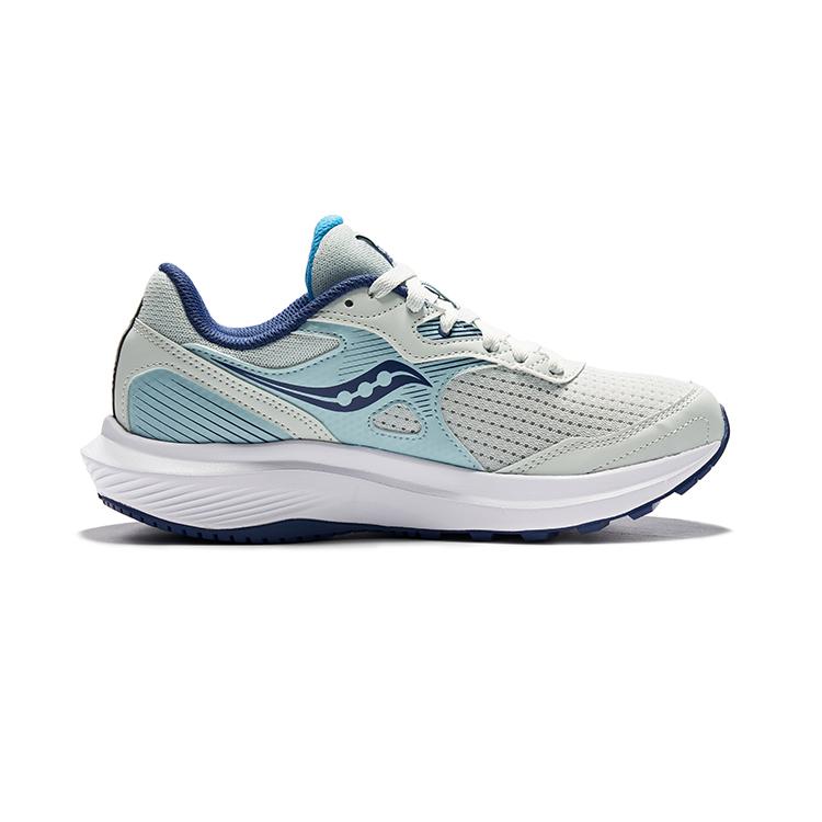 SAUCONY Cohesion 16 Cushioning Slip Resistant Low Top Running Shoes Women's Gray Blue S10781-32