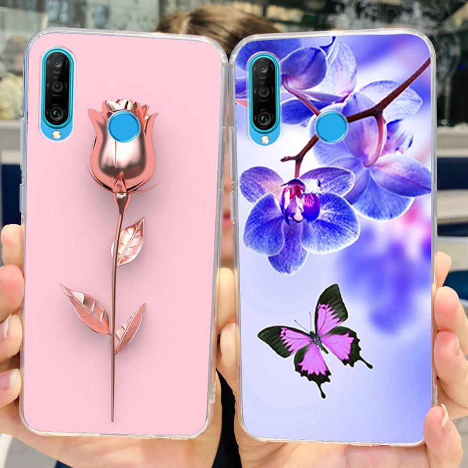 For Huawei P30 Lite Case MAR-LX1M MAR-L21A MAR-LX1A Cute Astronaut Cover Clear Silicone Bumper For Huawei P30 Pro Lite P 30 Capa