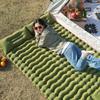 Outdoor Double Camping Inflatable Pad with Foot Pump - Moisture-Proof, Thickened TPU Air Mattress