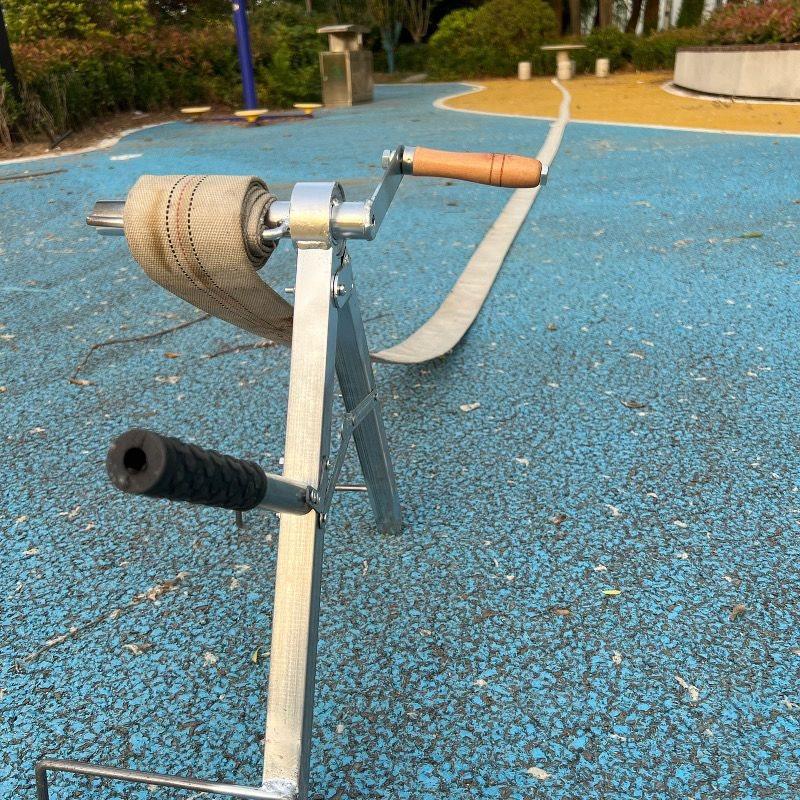 Mașină Portabilă cu Tambur pentru Furtun Manual Bobinator pentru Conducte de Apă de Foc Suport Pliabil pentru Bobinat, Artefact pentru Irigare Agricolă