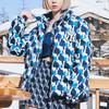MLB New York Yankees All Over Print Zip Up Stand Collar Blue Down Jacket Unisex Jacket 3ADJM0626-50NYD