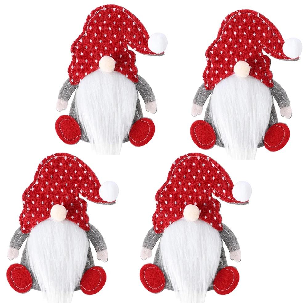 1-8PC Christmas Cutlery Holders Santa Claus Shaped Fork Knife Holder Bag New Year Xmas Party Tableware Cover Home Table Decor