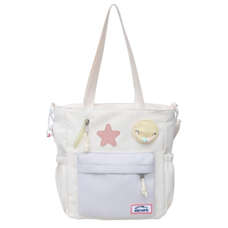 

Student schoolbag, junior high school high-value backpack, niche high school student make-up bag, two-piece backpack set change pendant private