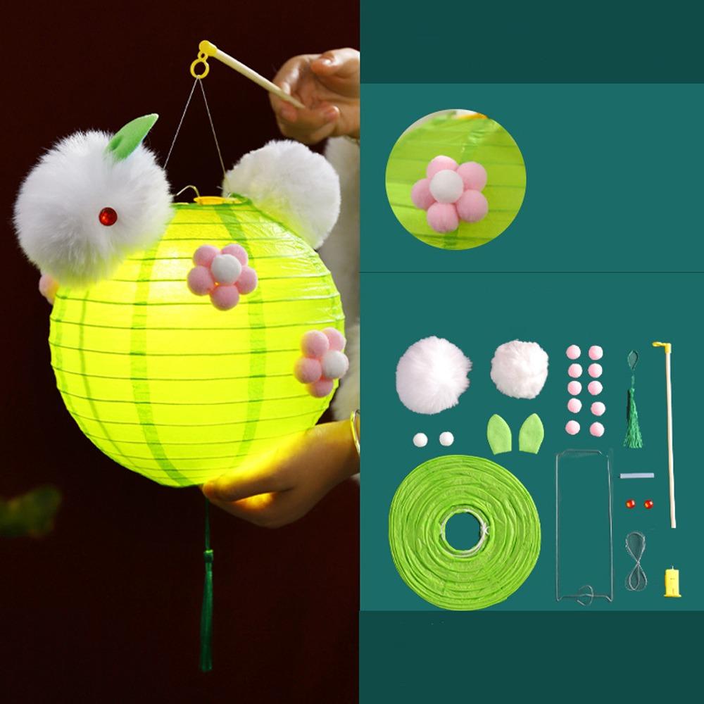 Portable Chinese Rabbit Lantern Traditional LED Lantern Toys Antique Lantern  New Year