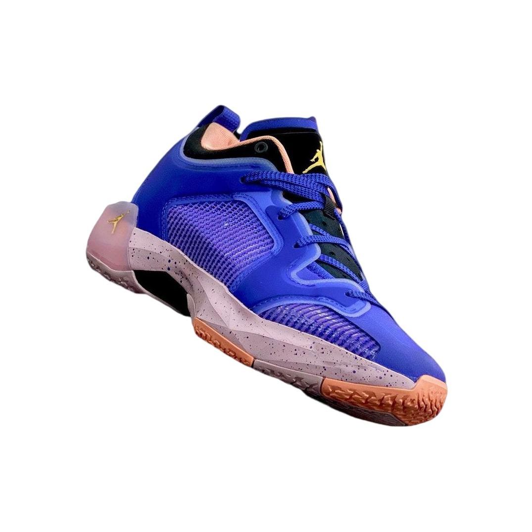 Мужские кроссовки Air Jordan 37 Low Till Dawn Blue Lapis Saturn-Gold DQ4122-400 41 — фото 4