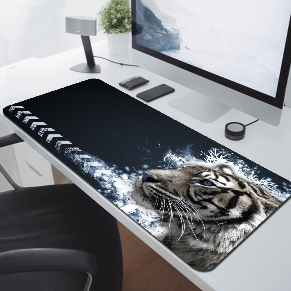 Tiger Mousepad Nonslip HD Print Large Size xmm Desk Mat Keyboard Pad Rubber Carpet Computer Rug Gamer Mousepads For PC