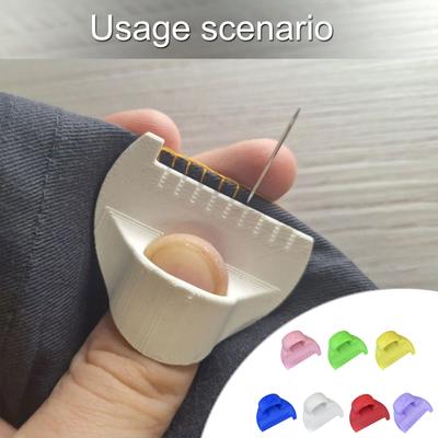 Sewing Needle Gauge Measuring Tool Easy To Use Finger Ruler Sewing Template Finger Protector DIY Stitching Guide Tool