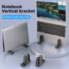 2Pcs Universal Vertical Laptop Stand For Macbook Pro Portable Notebook Holder Heat Dissipation Non-Slip Laptop Support Bracket