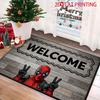 1pc Marvel 2D Flat Printing Deadpool Polyester Door Mat | Suitable for Home Entrances, Bedroom and Bathroom Doors, Easy-to-Cle