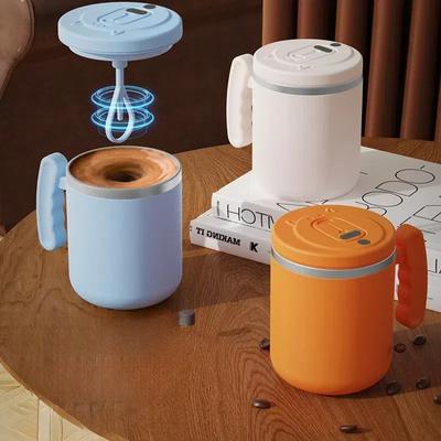 Přenosný Automatický Míchací Hrnček USB 304 Nerezová Ocel Elektrický Rotační Vodotěsný Hrnček na Mlieko Kávu Macaron Farba Mixér