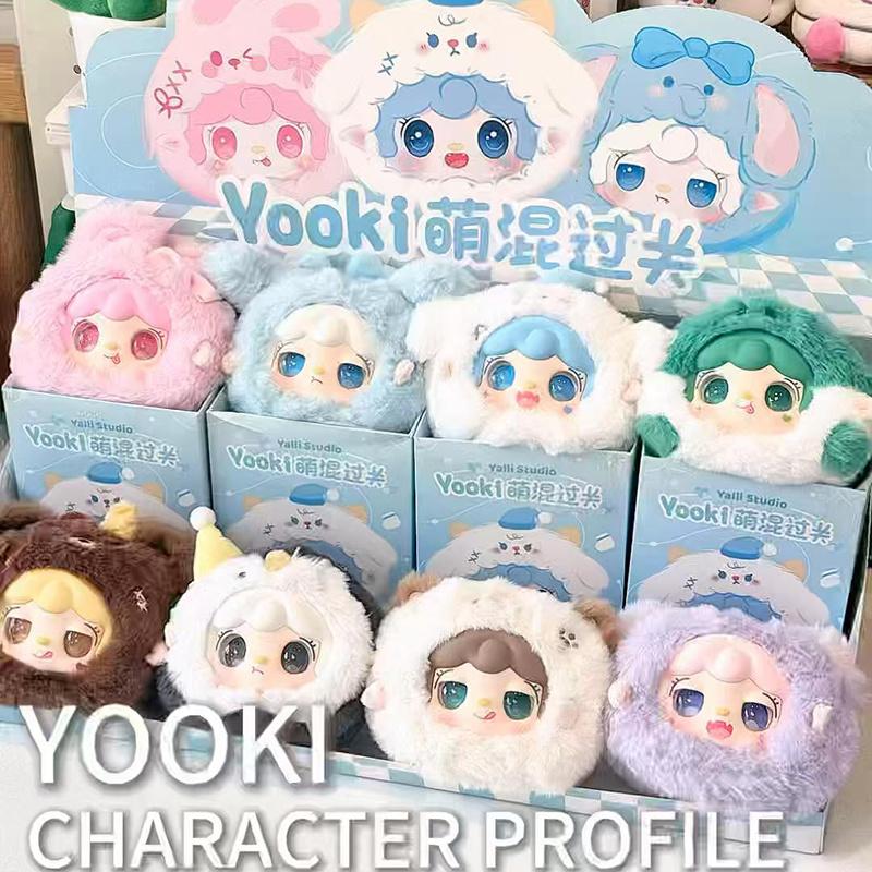 

Yooki V1 Cute Way Through Vinyl Plush Kawaii Backpack Pendant Keychain Cute Toys Surprise Birthday Gifts (As shown-2057)-