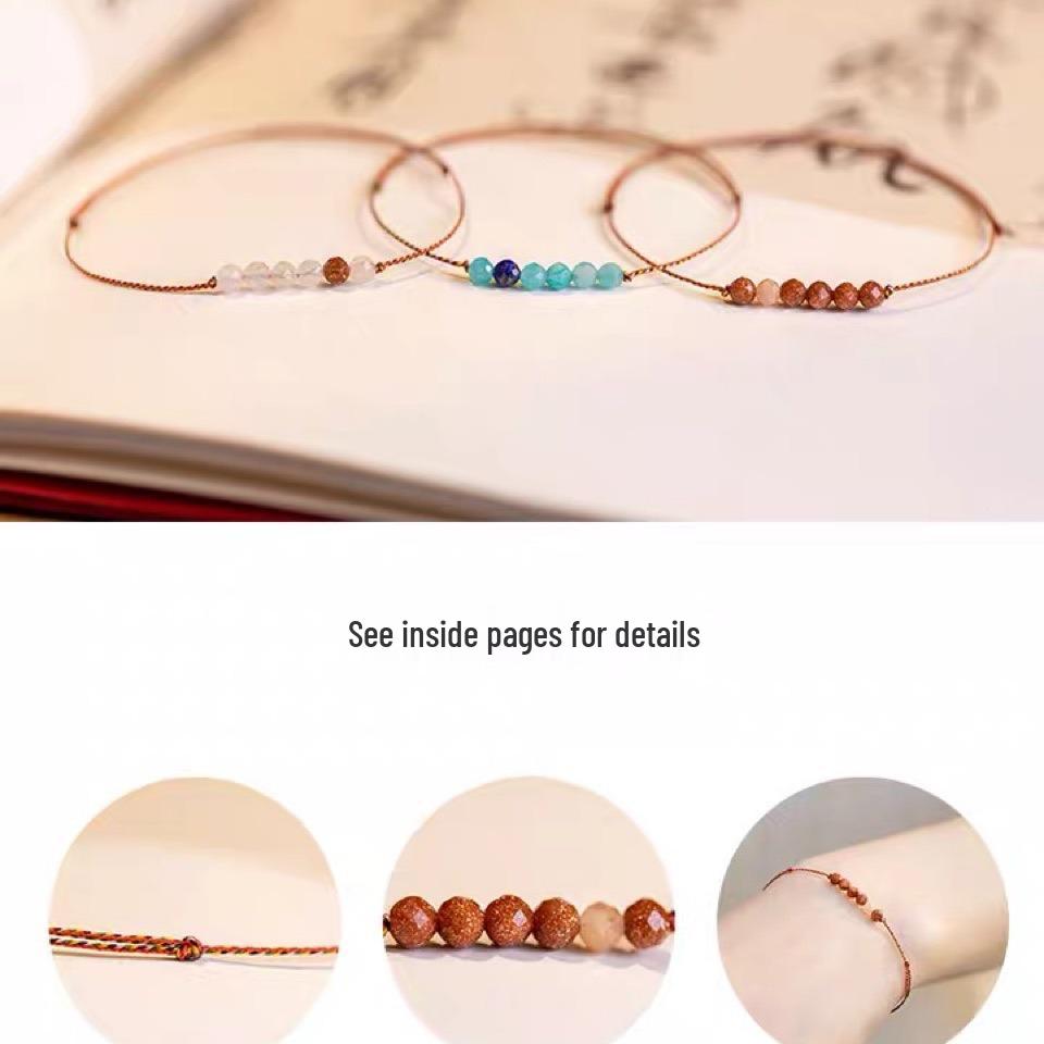 Venus Piatra Soarelui Gresie Aurie Portocalie Mini Brățară de Mână pentru Femei Cadou