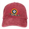 Popular washed old baseball cap World War II Spitfire fighter print sunshade cap sun cap