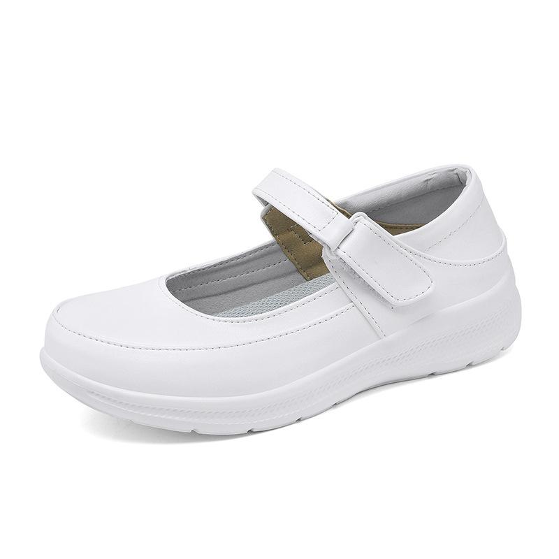 New nurse shoes with soft soles, summer models, comfortable thick soles, increased height, breathable and not tired feet, non-slip little white shoes