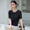 Women's Summer Pleated Short-Sleeve Blouse
