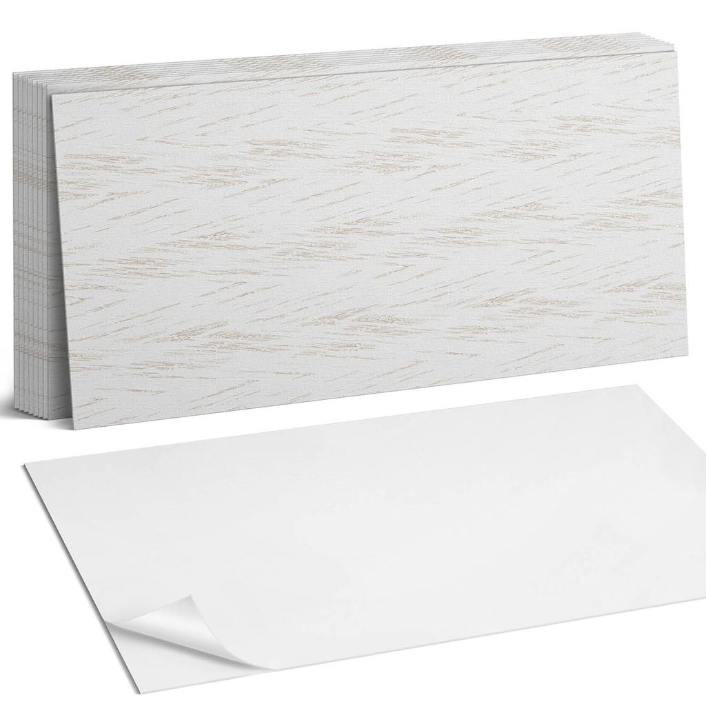Zestaw Samoprzylepnych Kafelków Winylowych Tekstura W Delikatne Linie 10X40X20 Cm