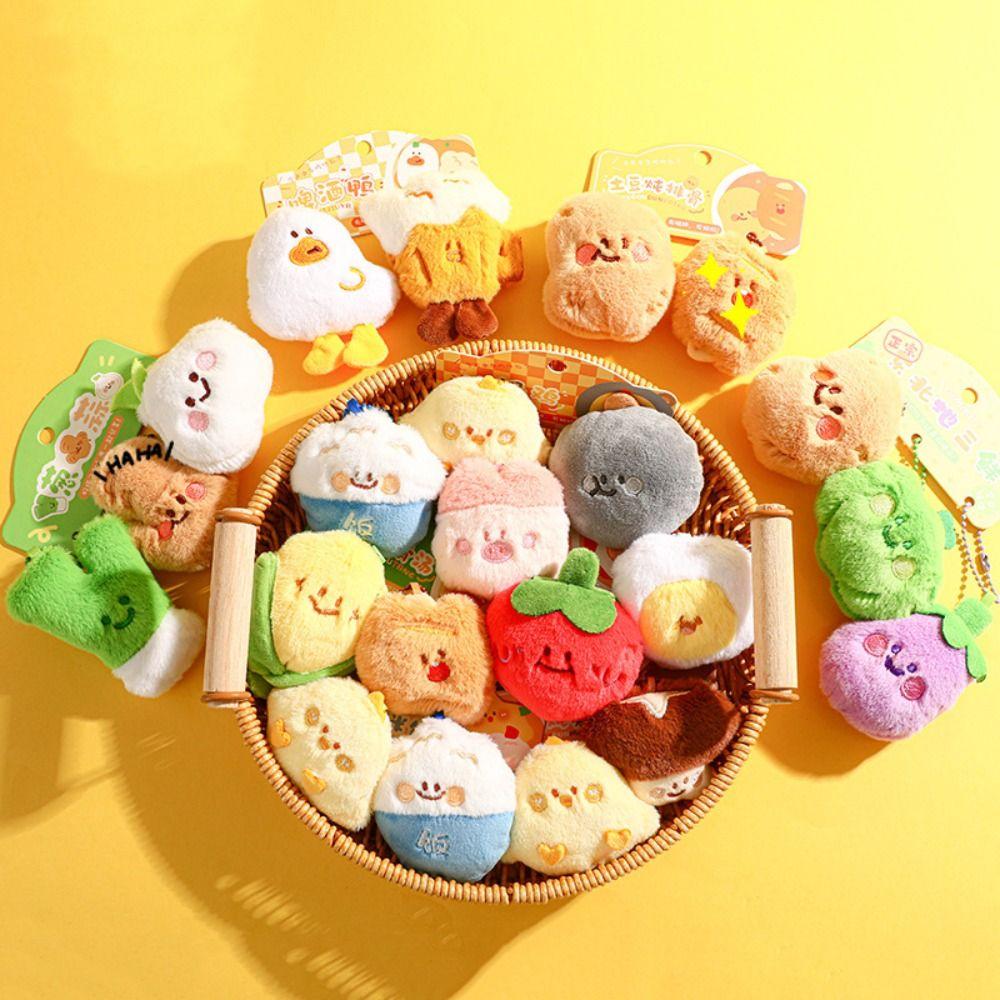 Jewelry Good Food Stuffed Doll PP Cotton Backpack Plush Pendant Female Lady Girl
