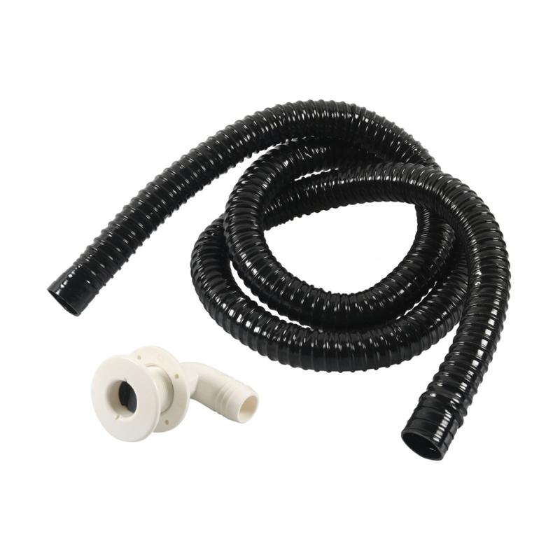 90 Degree Thru Hull Fitting Connector Leakproof Angled Thru Hull Fitting Bilge Pump Drain For Boating Boats Yacht