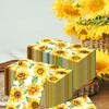 20pcs Watercolor Sunflower Flowers Floral Paper Long Napkins 2 Ply Disposable Lunch Dinner Paper Napkin Birthday Party Supplies