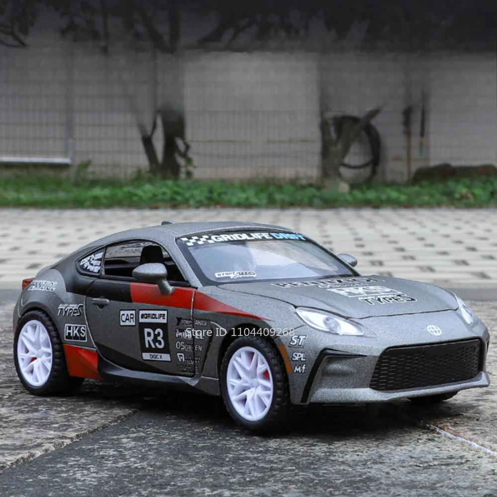 

1:32 Scale Corolla GR86 Alloy Car Model Toy Metal Diecast Simulation Sound Light Pull Back Vehicles Models Collection Kids Toys
