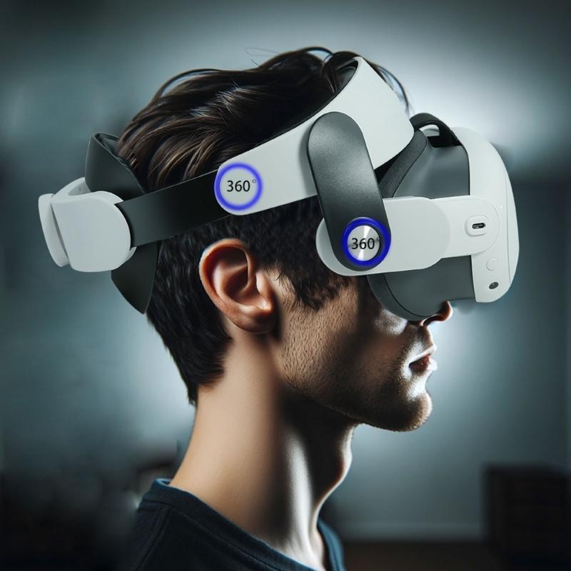 Replacement Head Straps for 3S VR Accessories Adjustable Reduce Head Pressure for 3S VR Straps