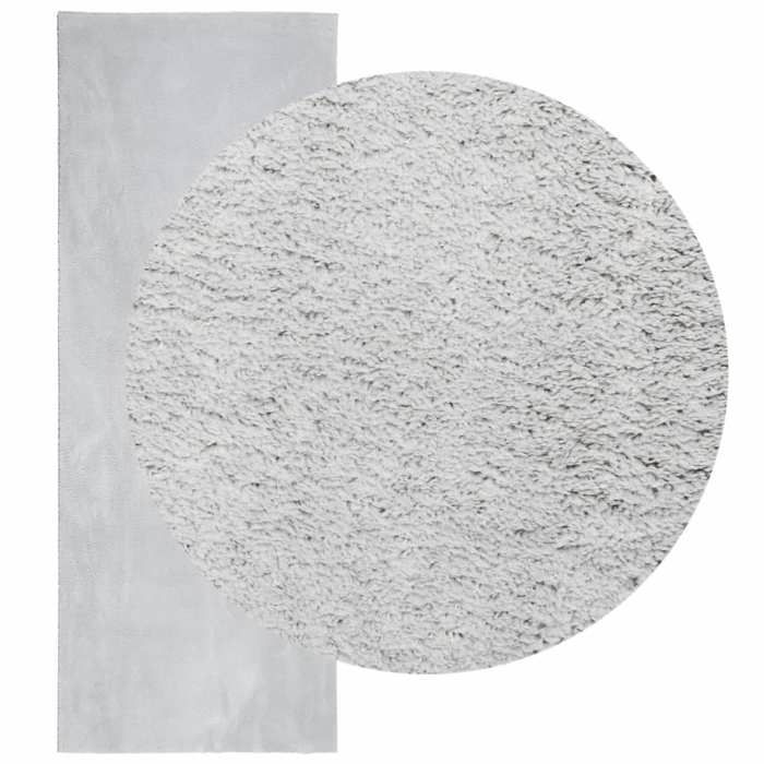 VidaXL Tapis HUARTE à poils courts doux et lavable gris 80x200 cm 375072