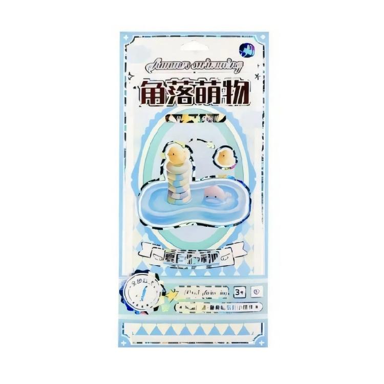 

1Sheet 3D Puffer Sticker Decorative Sticker Cartoon Bubble Decal Stackable Embossed Sticker for Journals Scrapbooking синій