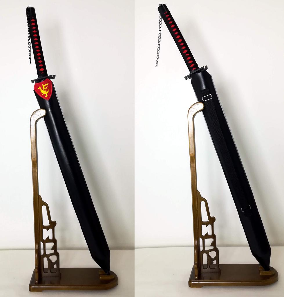 Wooden replica Nichirin sword by Mitsuri Kanroji, demon slayer, cosplay, interior decoration, Japanese sword, katana, weapon, S335