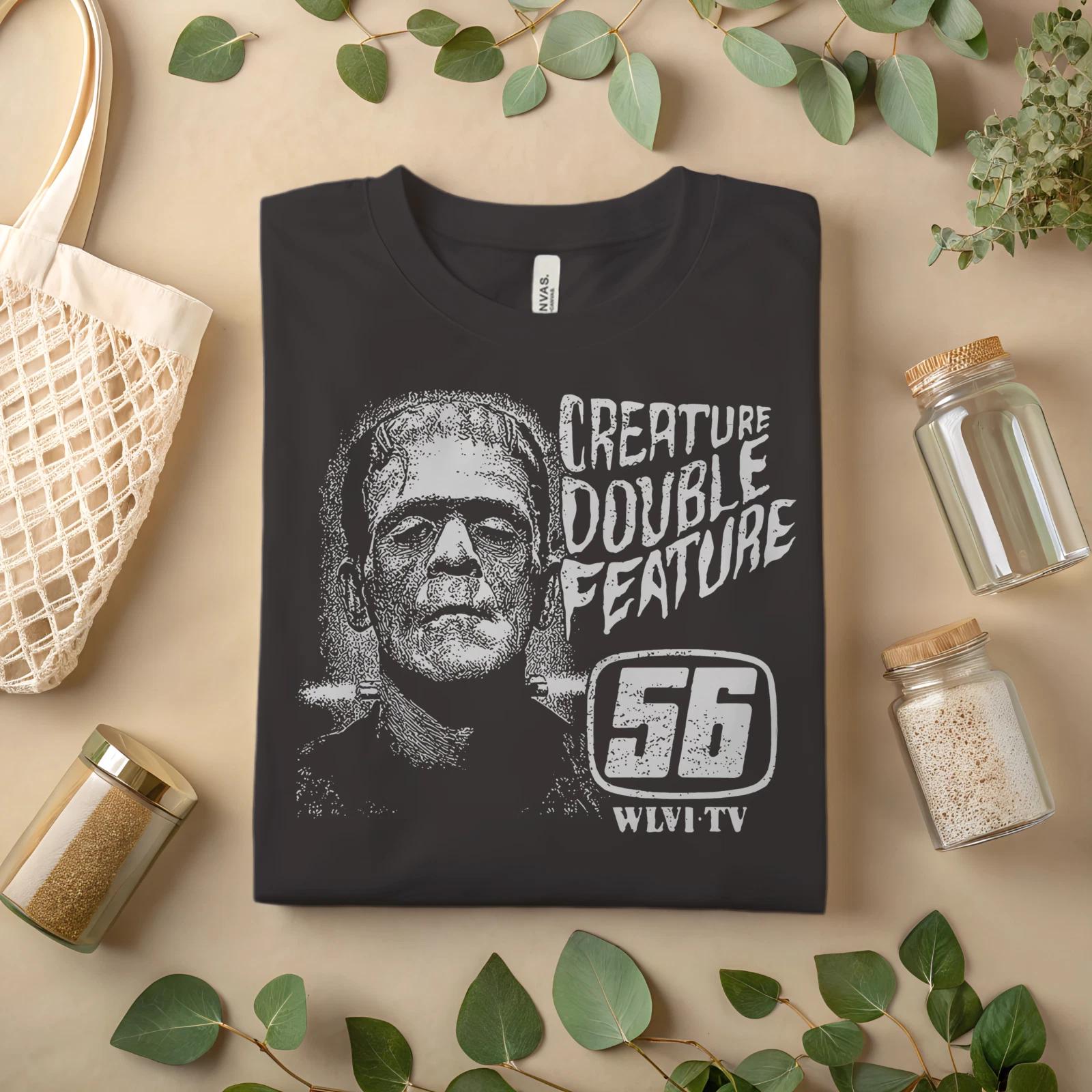 Retro Horror Monster T-Shirt – Vintage Creature Feature Graphic Tee A175 S