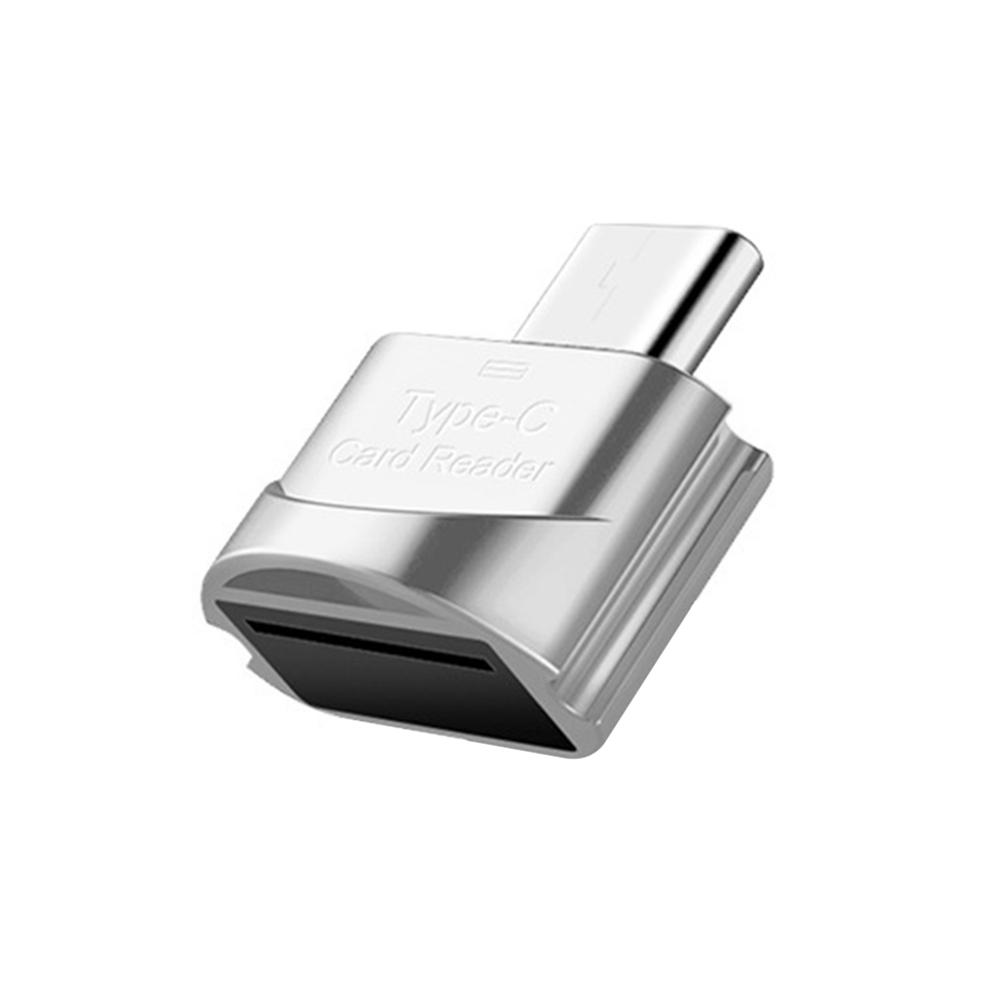 

Адаптер OTG to Type C Micro-SD TF USB 3.1 Smart Card Reader для Samsung Xiaomi Адаптер Micro USB to Type C Micro-SD OTG серебряный