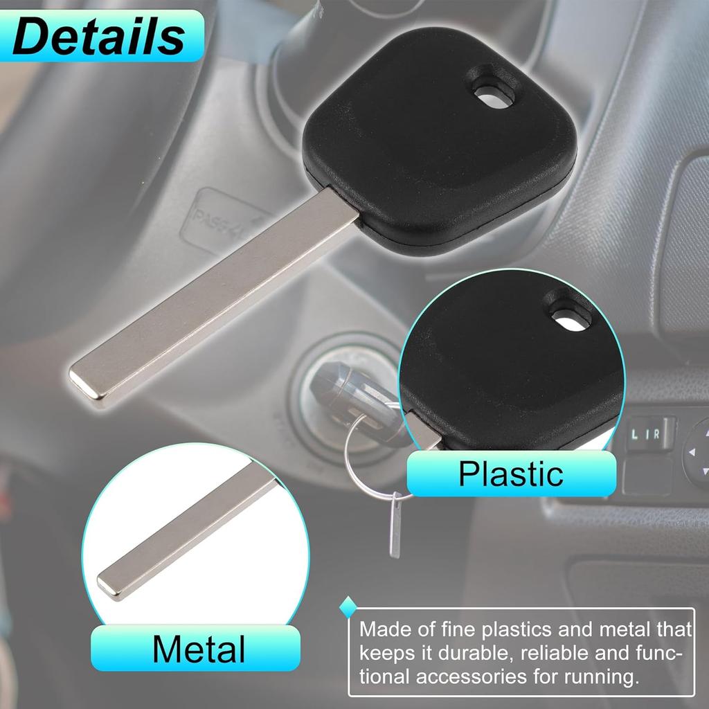 Uncut Chipped Ignition Key Fob for Chevrolet Camaro 2010-2016 Reusable | Transponder Chip Key 1 Pcs for Chevrolet Suburban 2015-2022