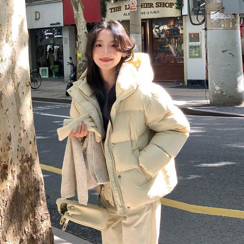 Short Down Jacket for Women in Winter New Style Short Puffer Jacket Puff Thickened Cotton Jacket