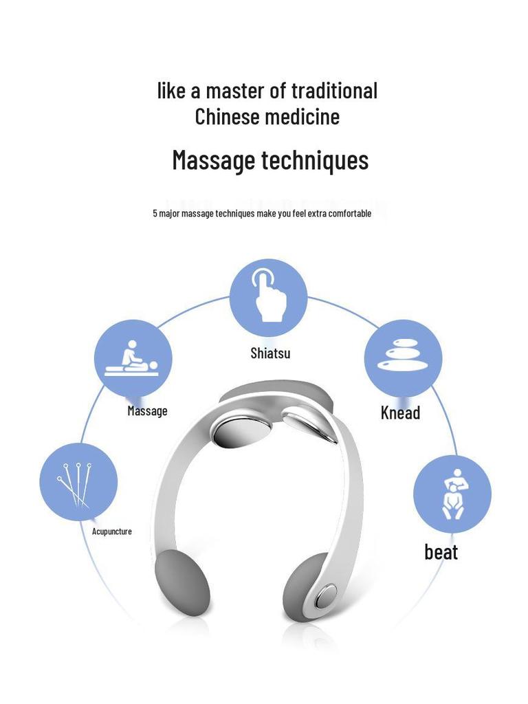 Cervical Neck Massager: Intelligent Heating & Pulse Therapy