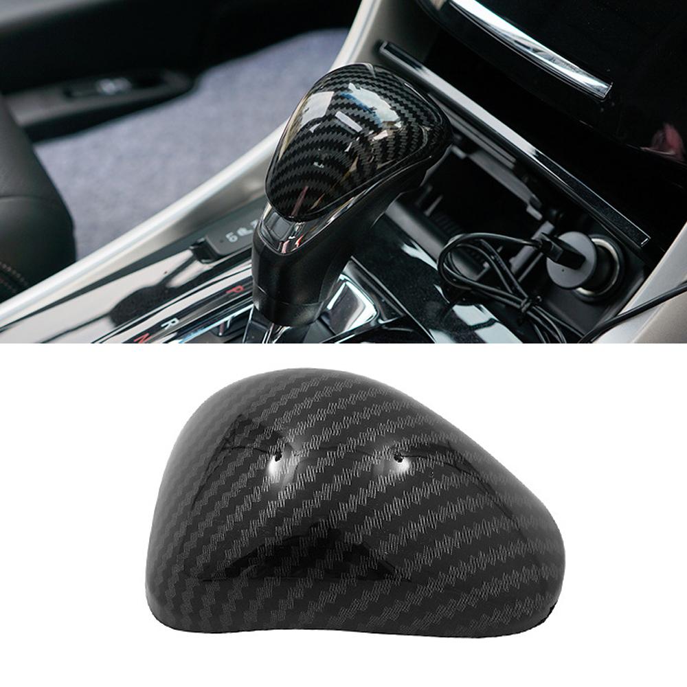 ABS Carbon Fiber Gear Shift Knob Head Cover Trim Sticker For Honda Accord 9th 9.5th 2014 2015 2016 2017 Car Interior Accessories