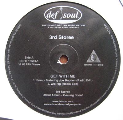 12inch Record 3RD STOREE - Get With Me DEFR155911 Def Soul 2002 US Soul/Funk Used